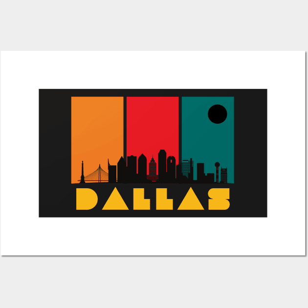 Vintage Dallas Souvenir Wall Art by Novelty-art